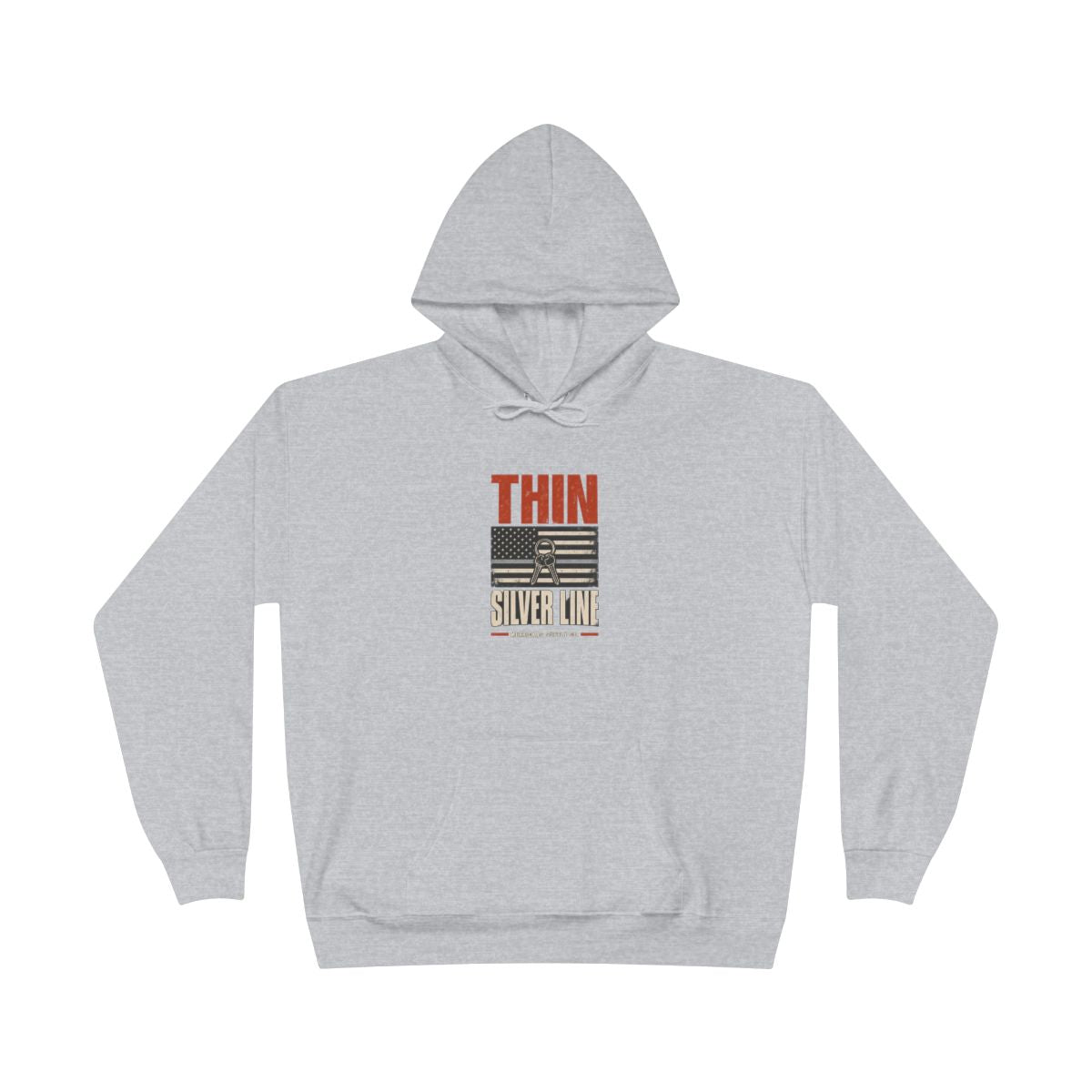 Thin Silver Line Heavyweight Hoodie