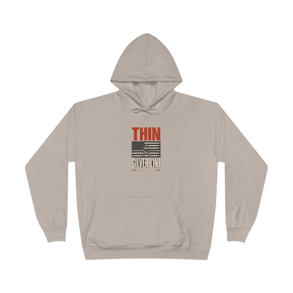 Thin Silver Line Heavyweight Hoodie