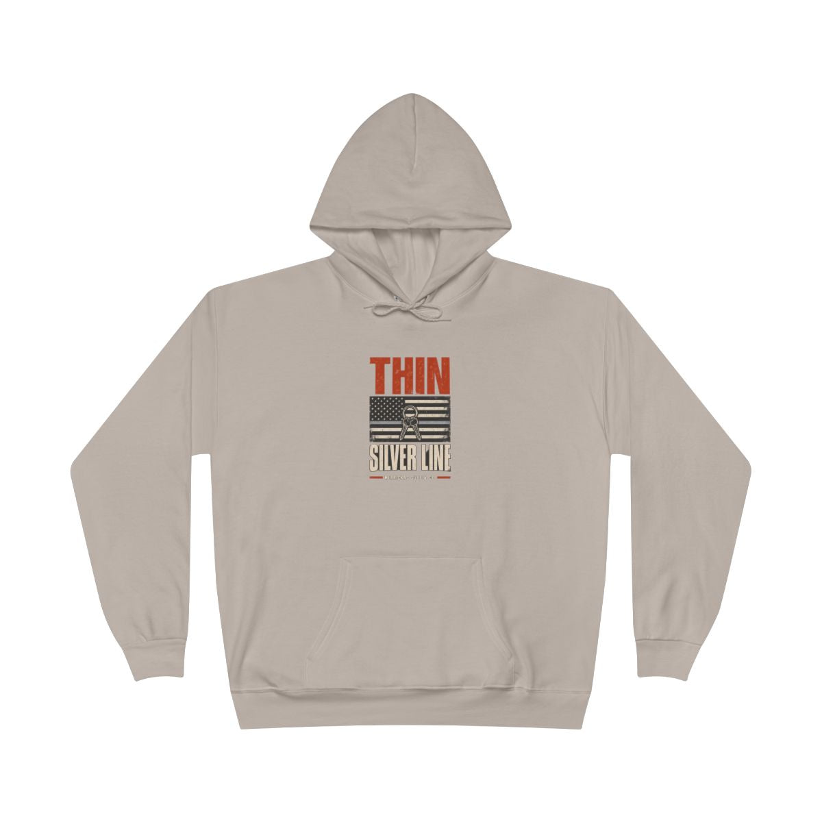 Thin Silver Line Heavyweight Hoodie