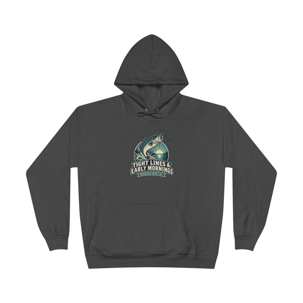 Tight Lines & Early Mornings Blackout Hoodie