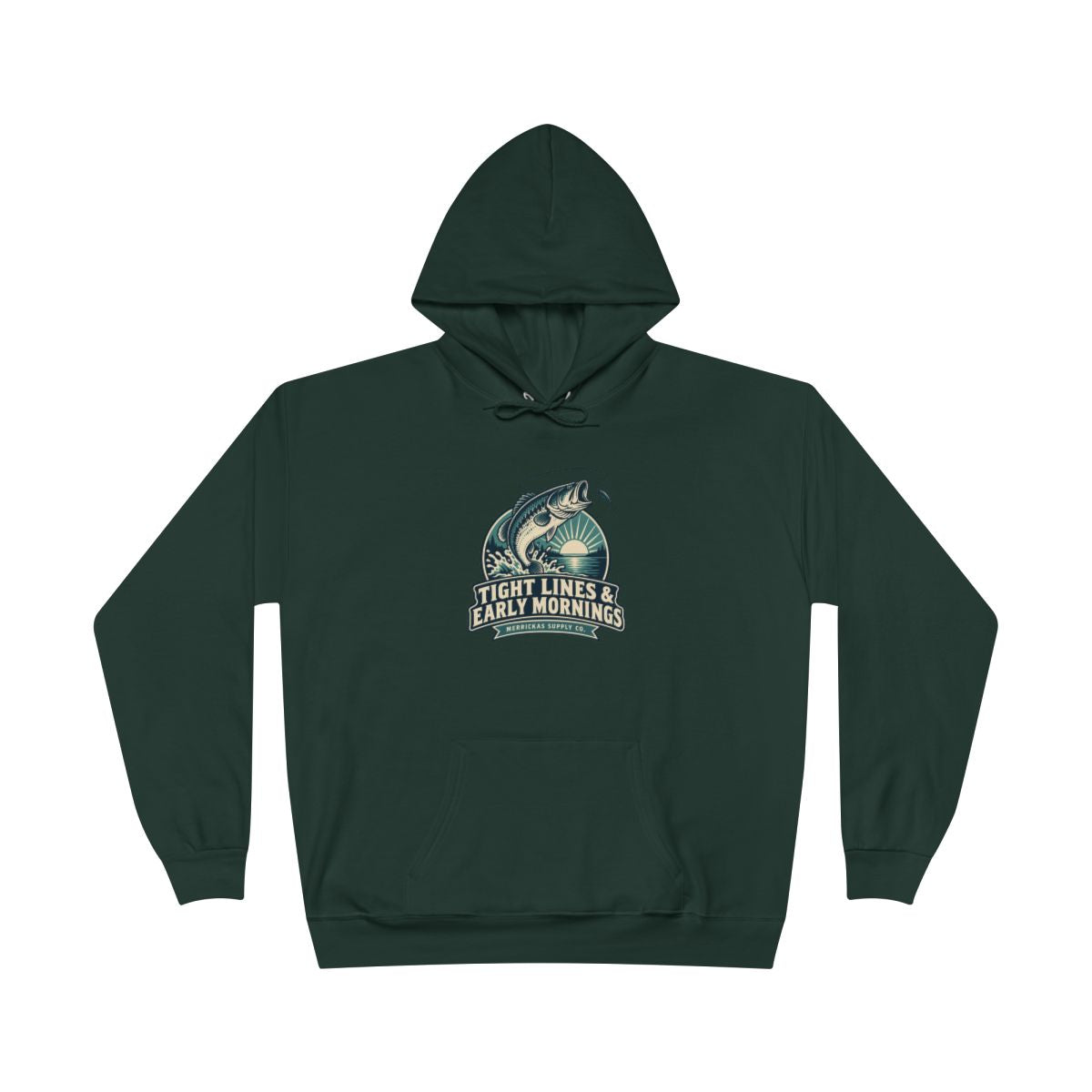 Tight Lines & Early Mornings Blackout Hoodie