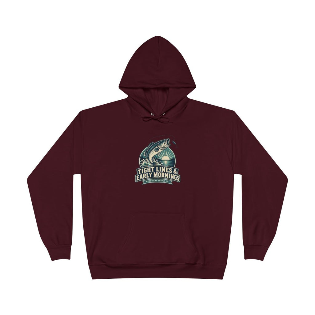 Tight Lines & Early Mornings Blackout Hoodie