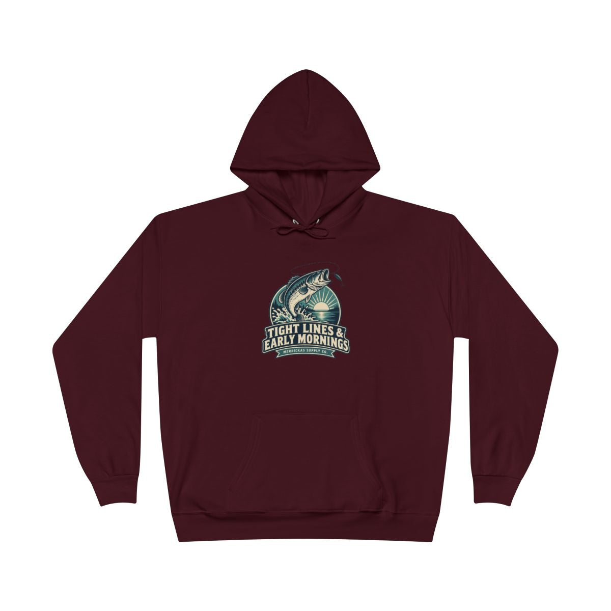 Tight Lines & Early Mornings Blackout Hoodie