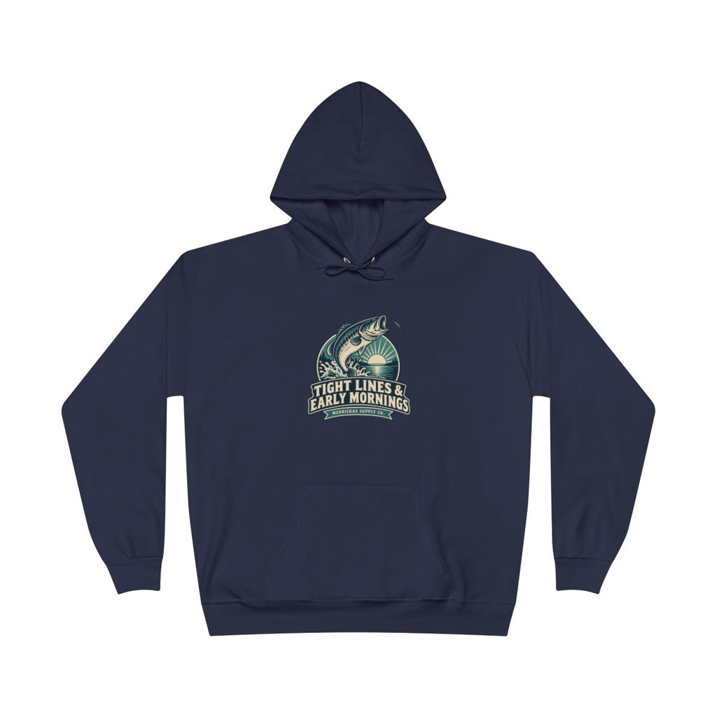 Tight Lines & Early Mornings Blackout Hoodie