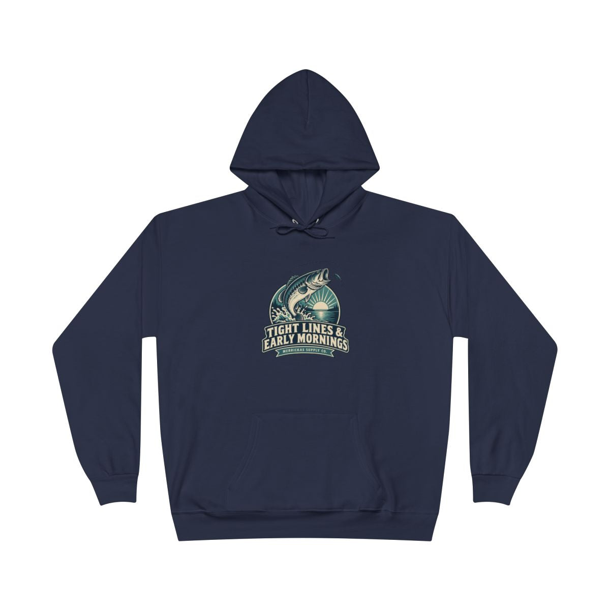 Tight Lines & Early Mornings Blackout Hoodie