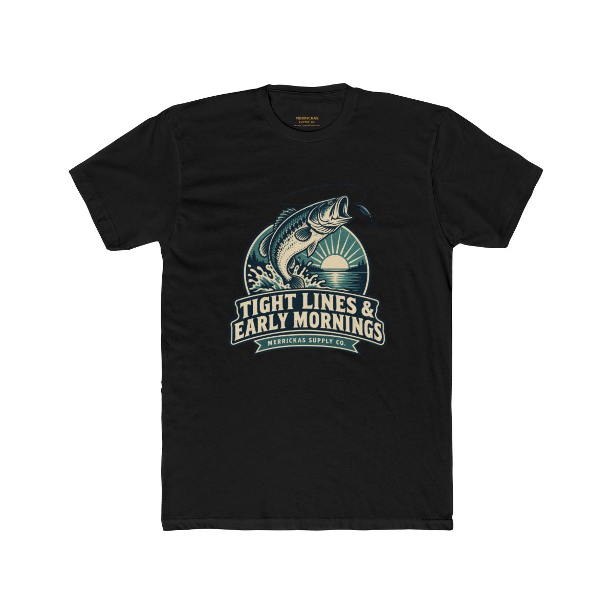 Tight Lines & Early Mornings Blackout Tee