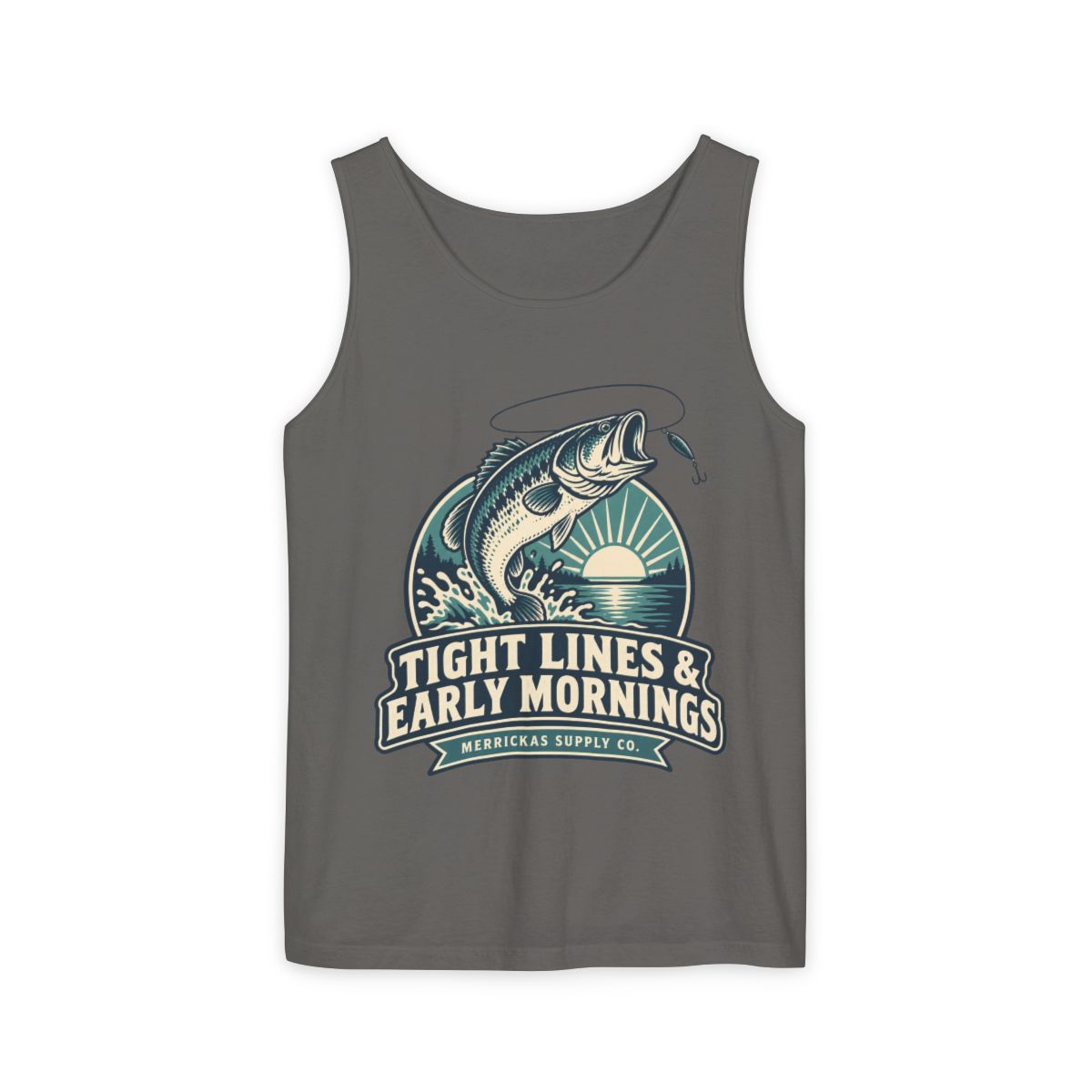 Tight Lines & Early Mornings Garment-Dyed Tank