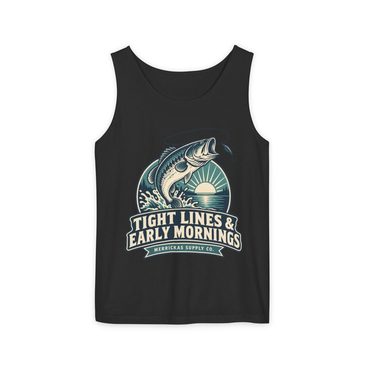 Tight Lines & Early Mornings Garment-Dyed Tank