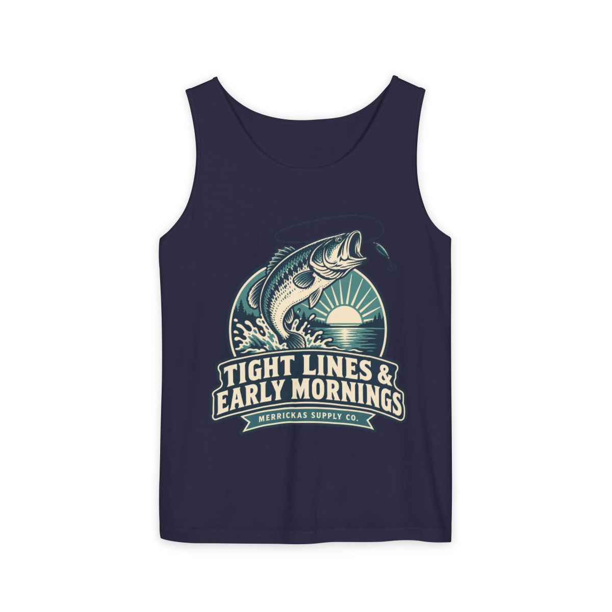 Tight Lines & Early Mornings Garment-Dyed Tank