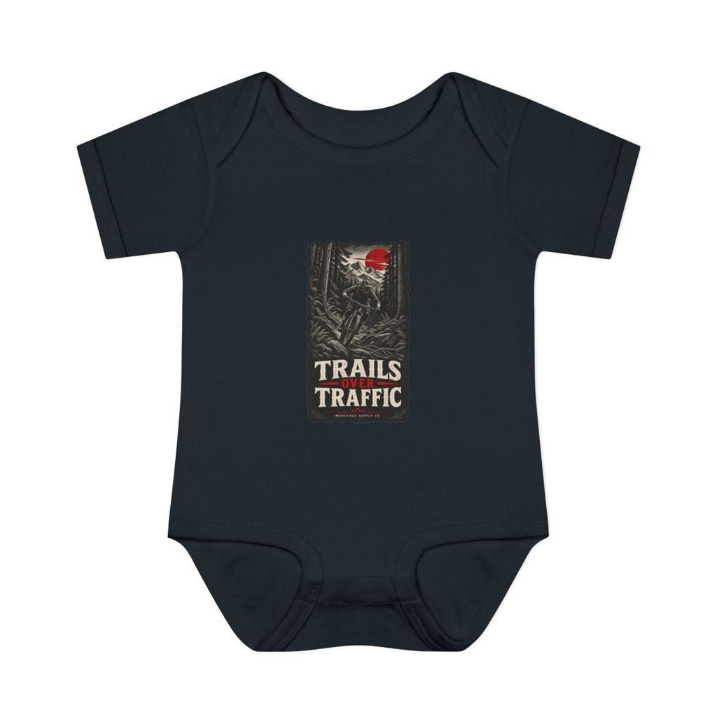 Trails Over Traffic Baby Onesie