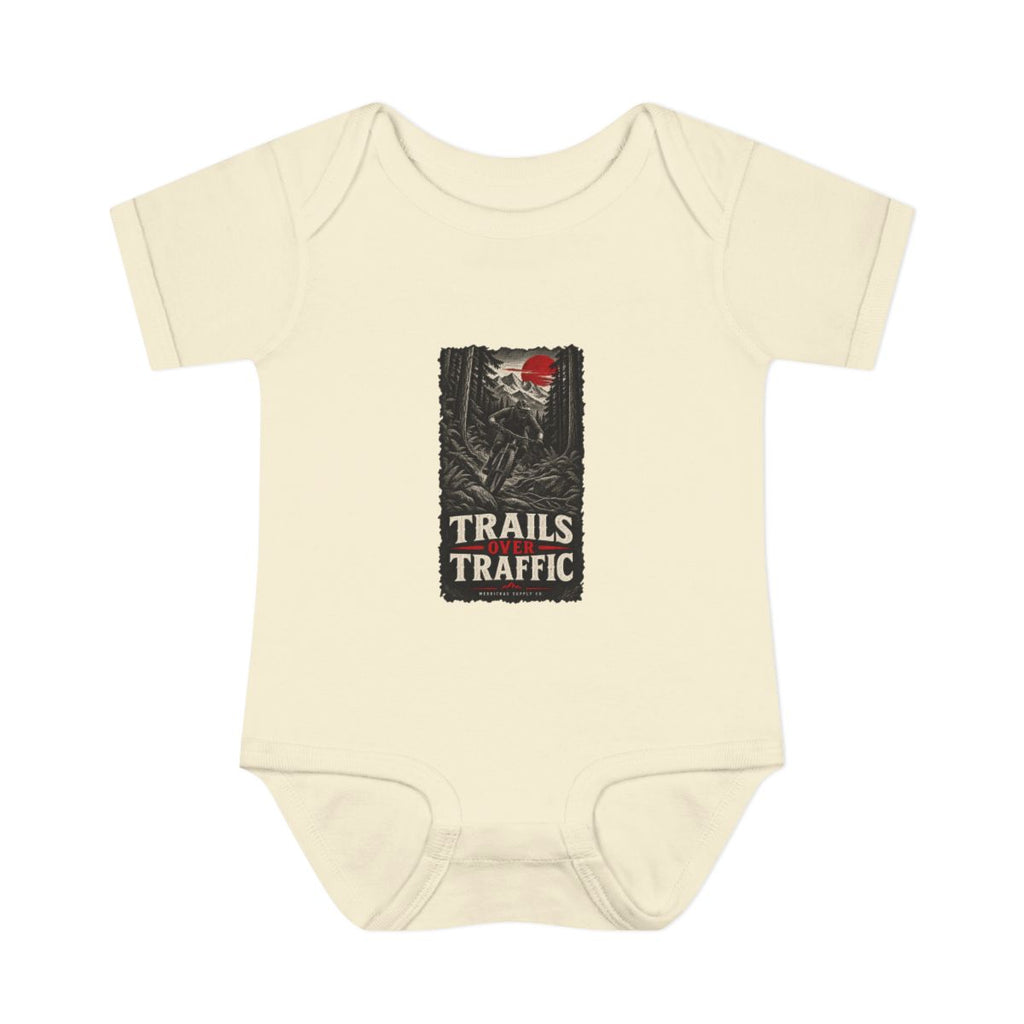 Trails Over Traffic Baby Onesie
