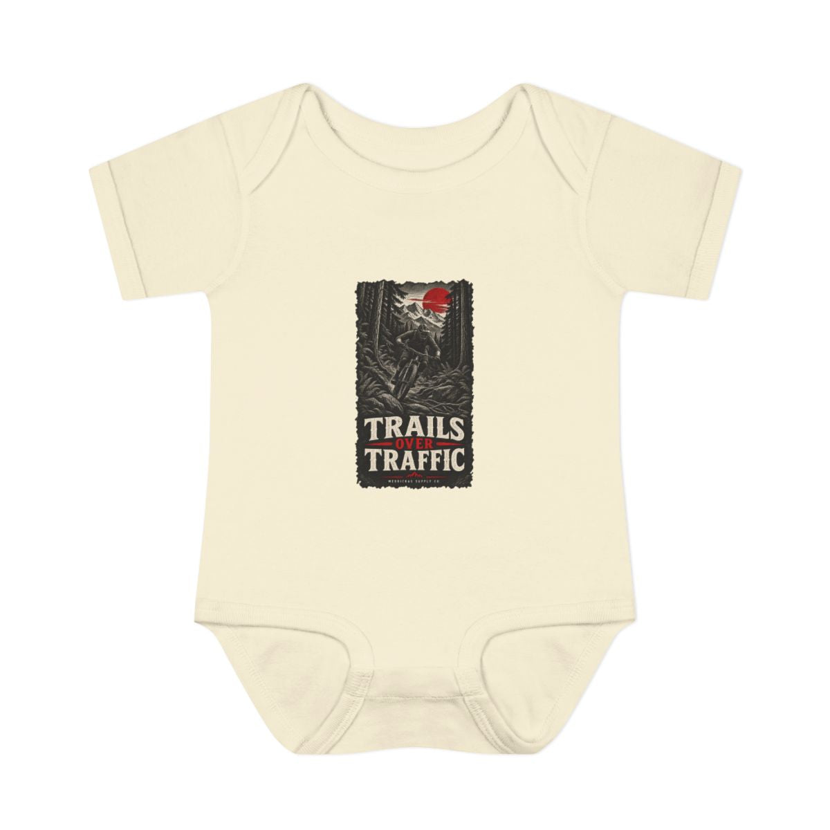 Trails Over Traffic Baby Onesie