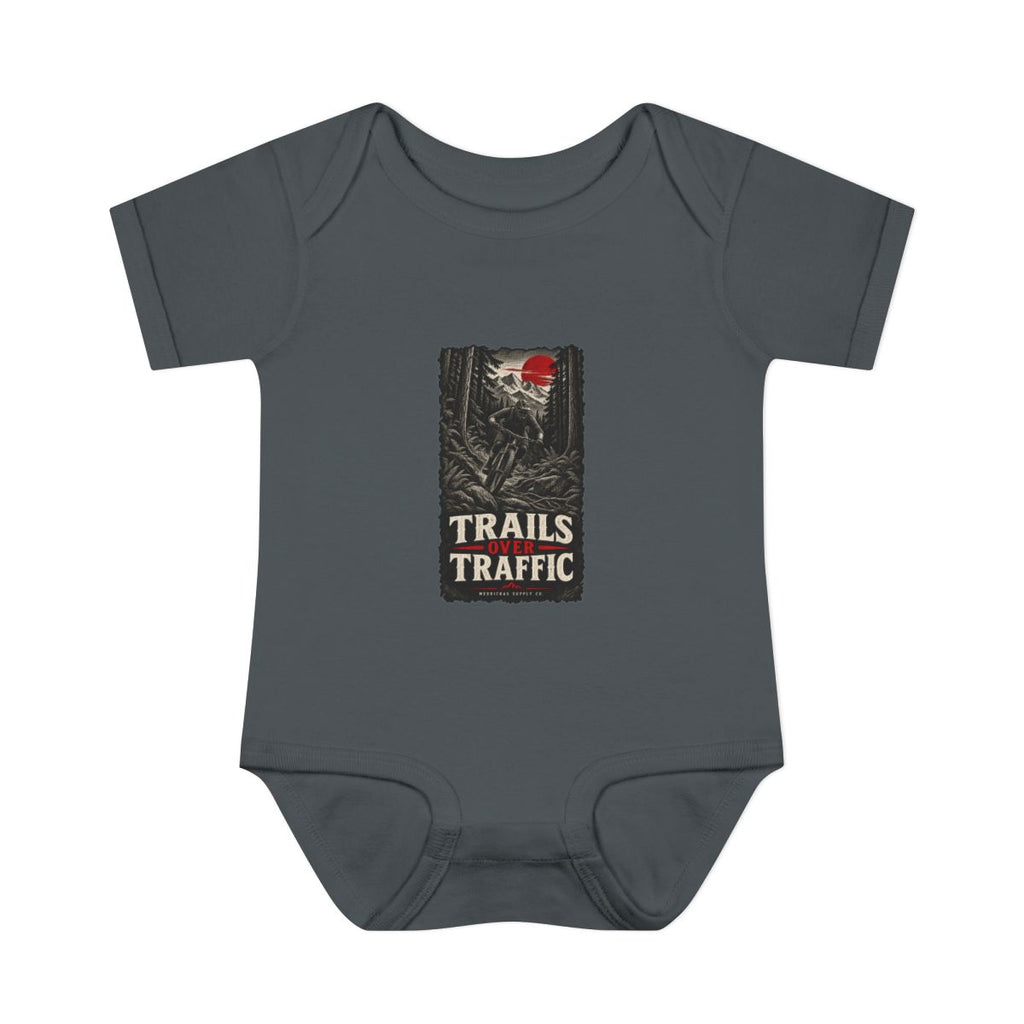 Trails Over Traffic Baby Onesie
