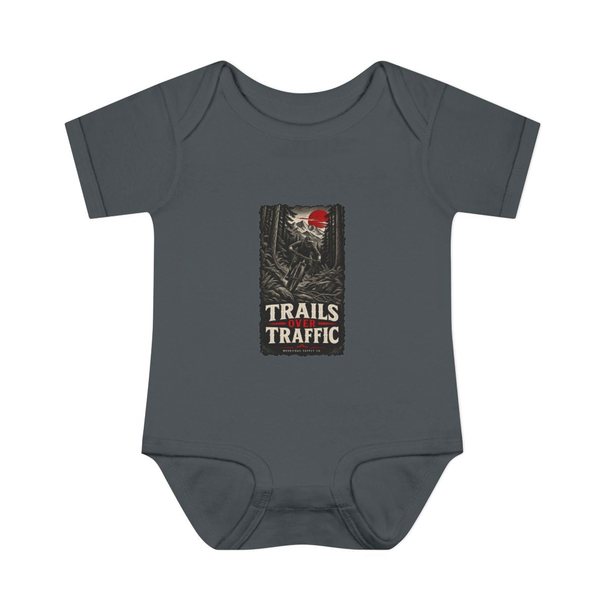 Trails Over Traffic Baby Onesie