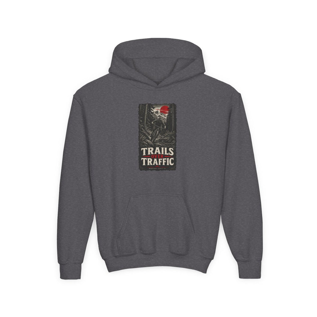 Trails Over Traffic Youth Hoodie