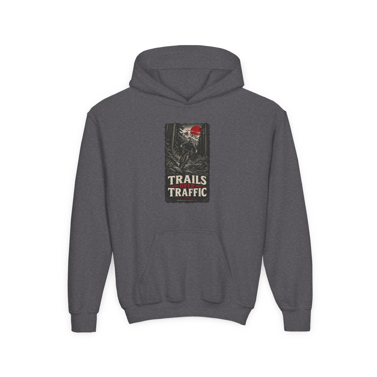 Trails Over Traffic Youth Hoodie