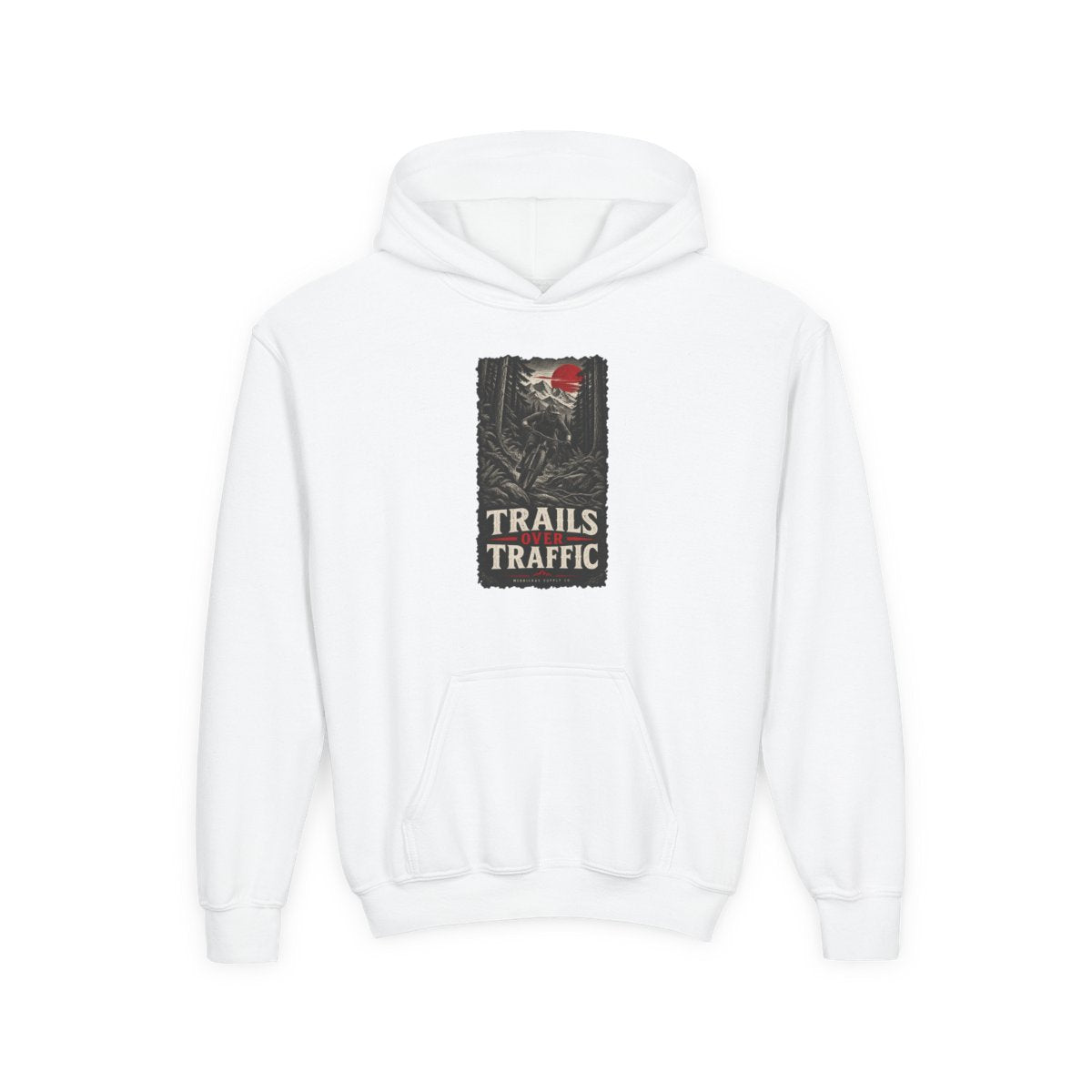 Trails Over Traffic Youth Hoodie