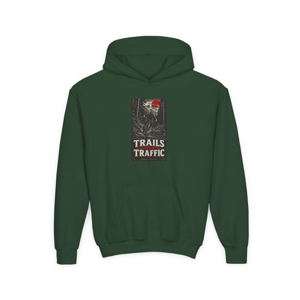 Trails Over Traffic Youth Hoodie