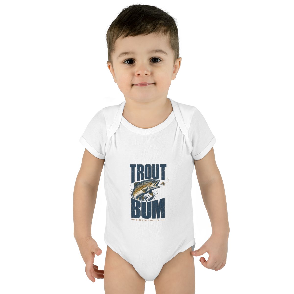 Trout Bum Baby Onesie