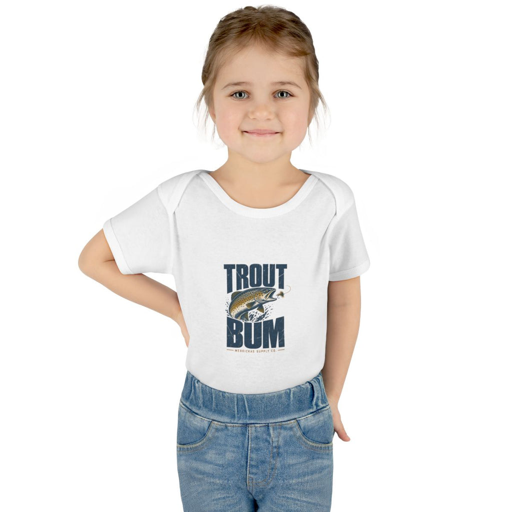 Trout Bum Baby Onesie