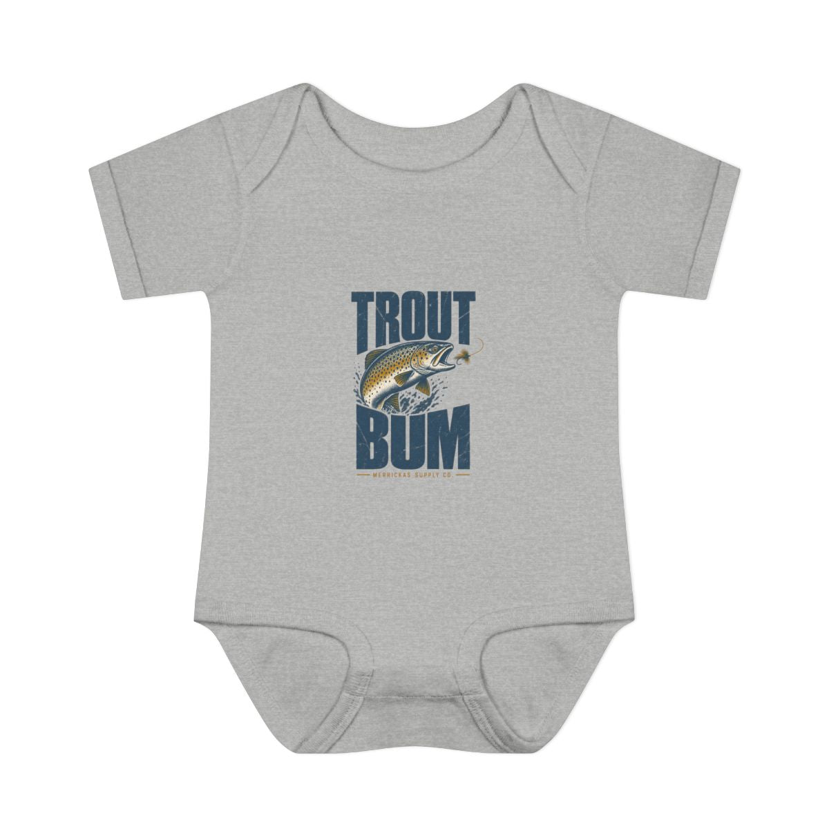Trout Bum Baby Onesie