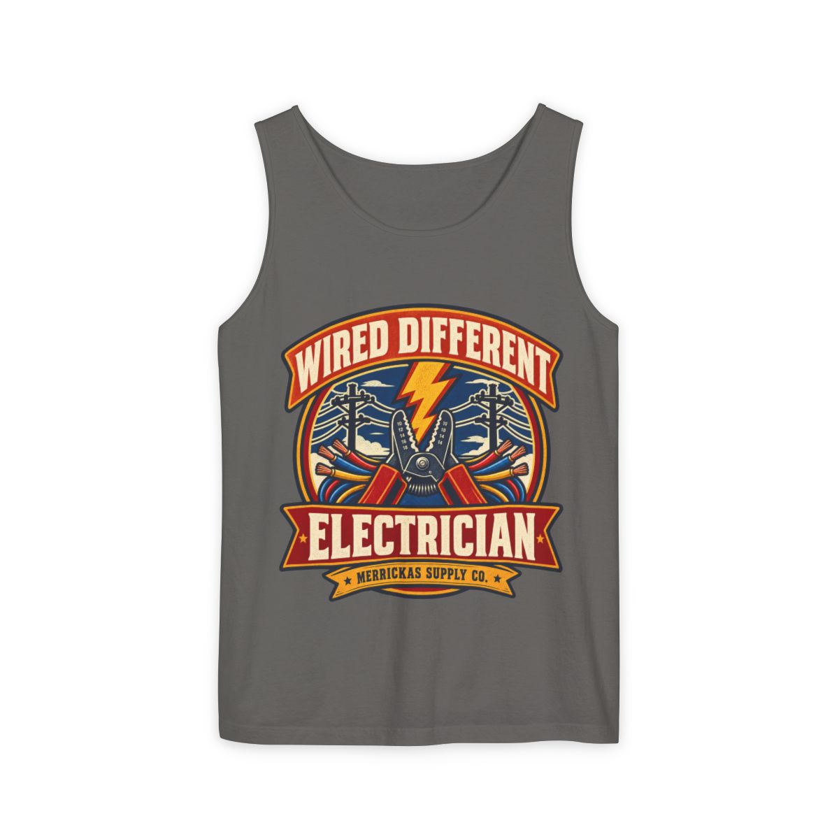 Wired Different Garment-Dyed Tank