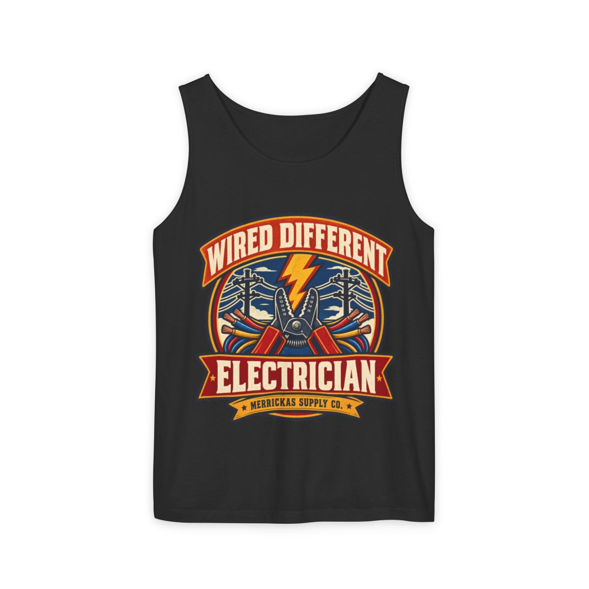 Wired Different Garment-Dyed Tank