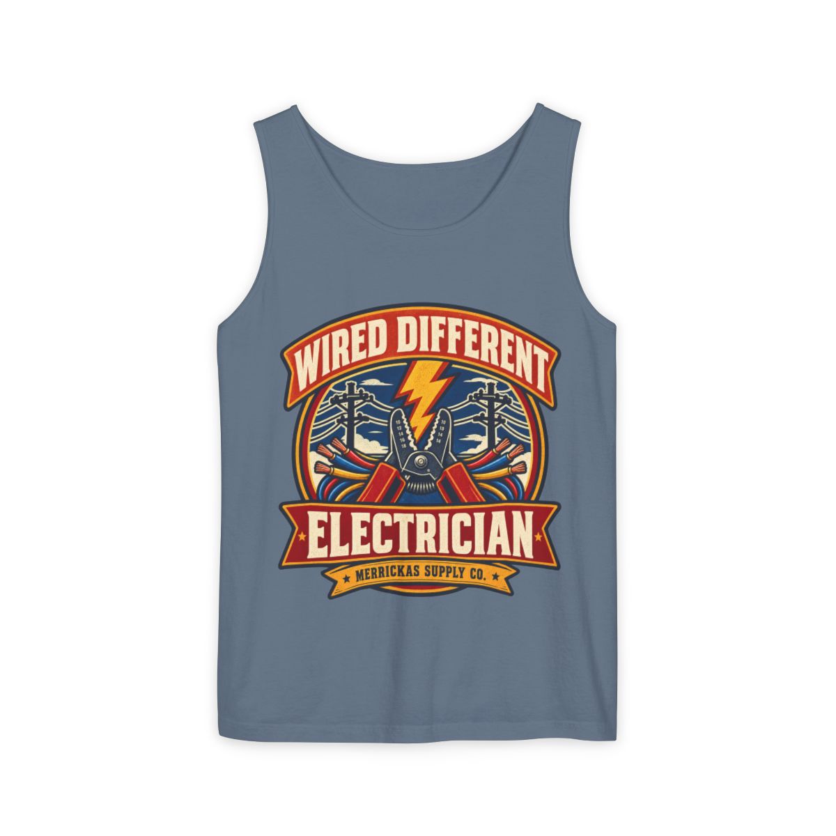 Wired Different Garment-Dyed Tank